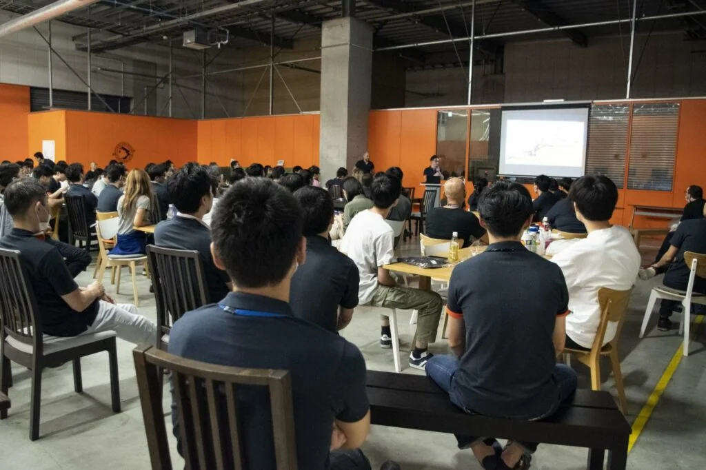 Teams presenting progress