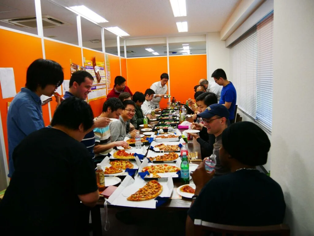 Last lunch at Hongo office
