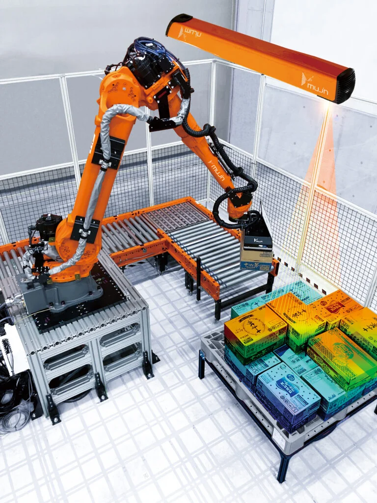 Mujin Engineer working on 3D Vision Systems