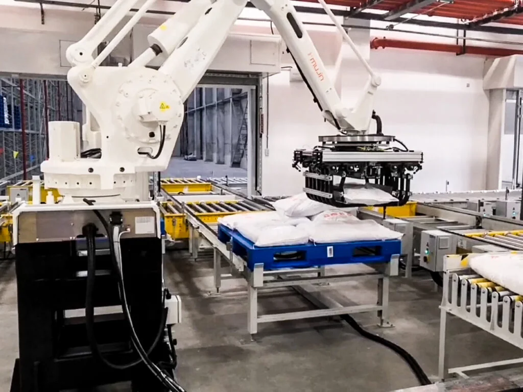 Mujin Bag Gripper Stacking Operation