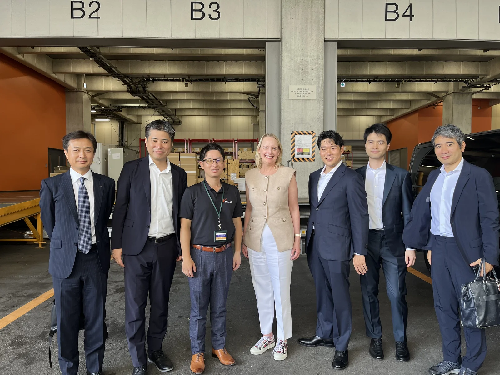 Accenture CEO Julie Sweet with Mujin executive team